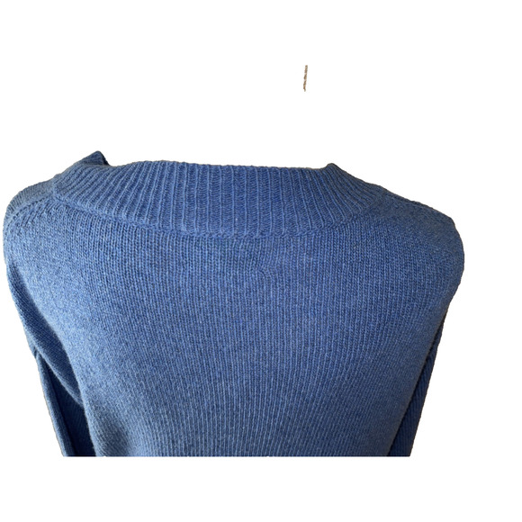 Nobili Vanessa Blue Recycled Cashmere Sweater In GRAFFITE Size L - Picture 9 of 13